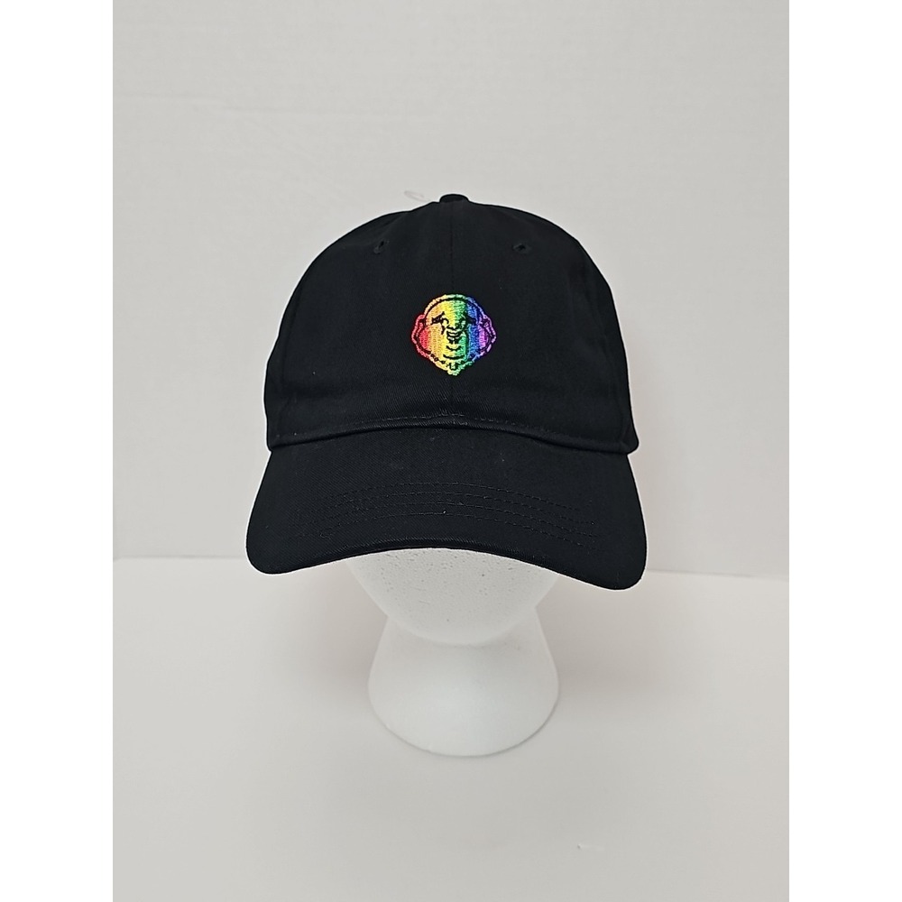 True Religion‎ Rainbow Buddha Black Baseball Hat Cap Strapback Adjustable